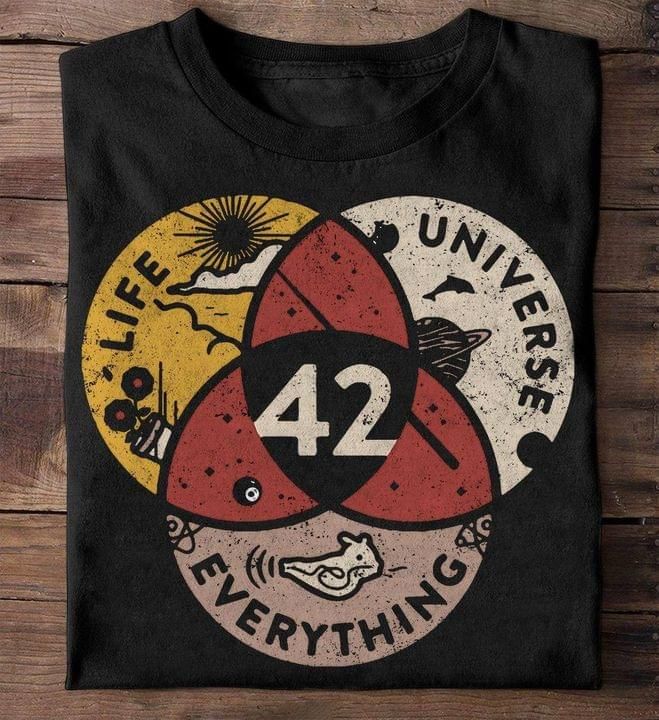 Life Universe Everything 42 Vintage Tshirt PAN