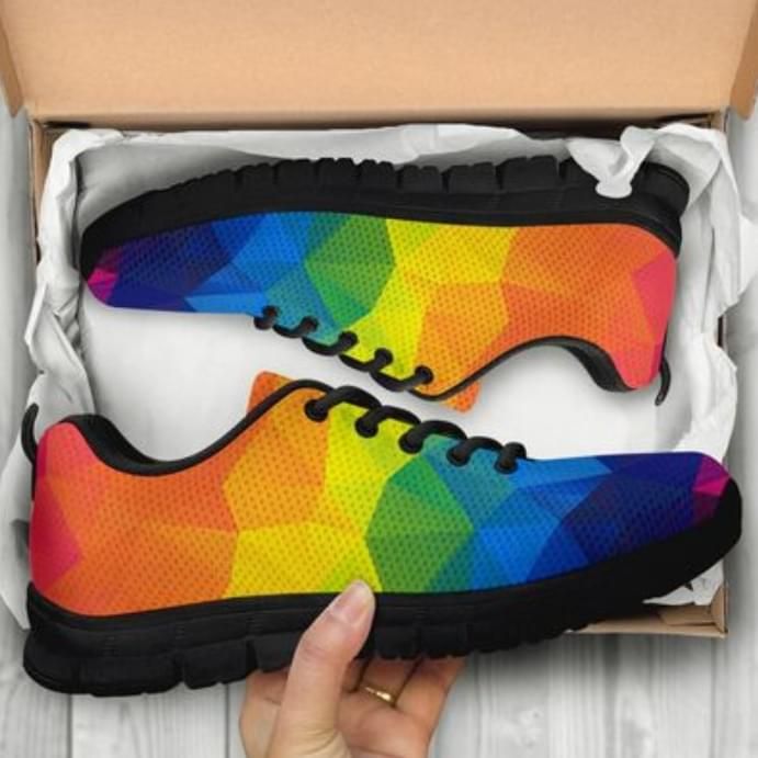 LGBT Rainbow Sneaker Shoes PANSNE0002