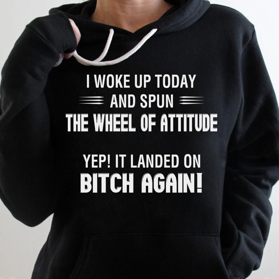 I Woke Up Today And Spun The Wheel Of Attitude Funny Hoodie