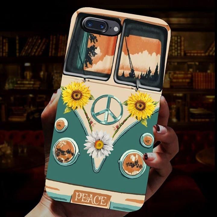 Peace Van Sunflowers Hippie Phone Case PAN