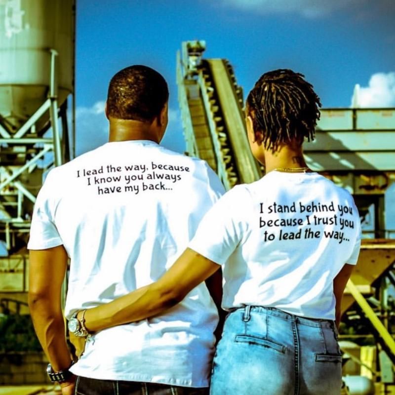 Gift For Couple T-shirt I Lead The Way Because I Know You Always Have My Back