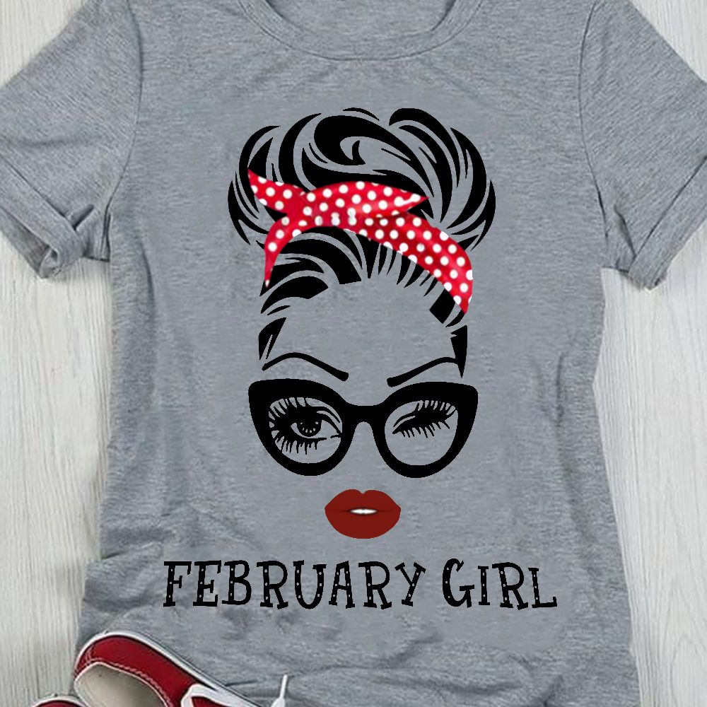 February Girl Birthday Tshirt PAN2TS0038
