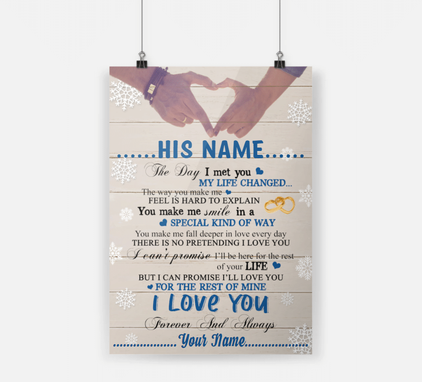 Personalized Gift For Couple Snowflake Poster You May Be One Person
