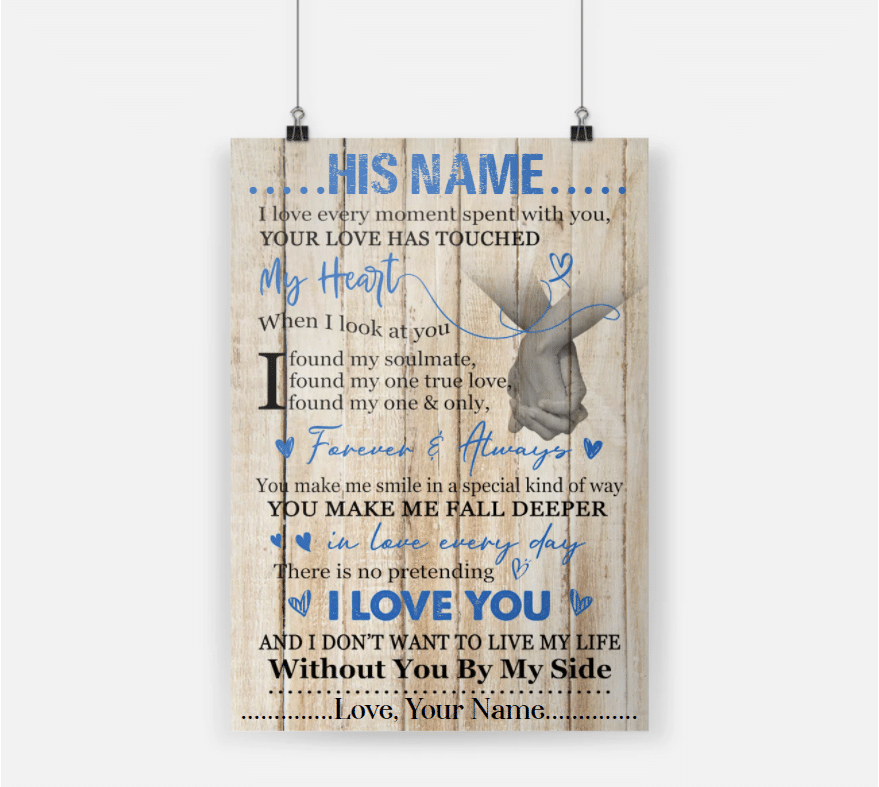Personalized Anniversary Gift For Couple Poster I Love Every Moment Spent With You