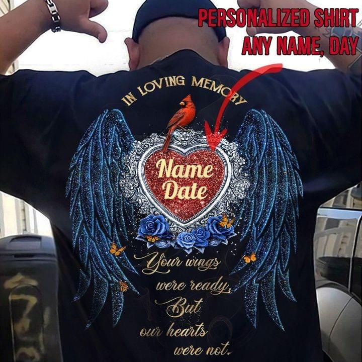 Personalized T-shirt In Loving Memory Your Wings Were Ready PAN2TS0203