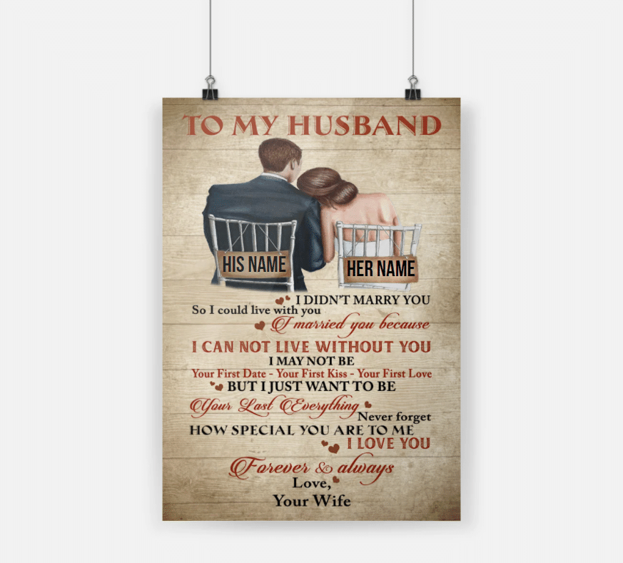 To My  Husband How Special You Are To Me Valentine Gift For Couple Personalized Poster