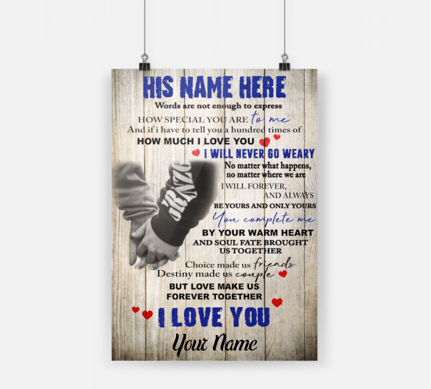 Personalized Gift For Couple Poster Words Are Not Enough To Express