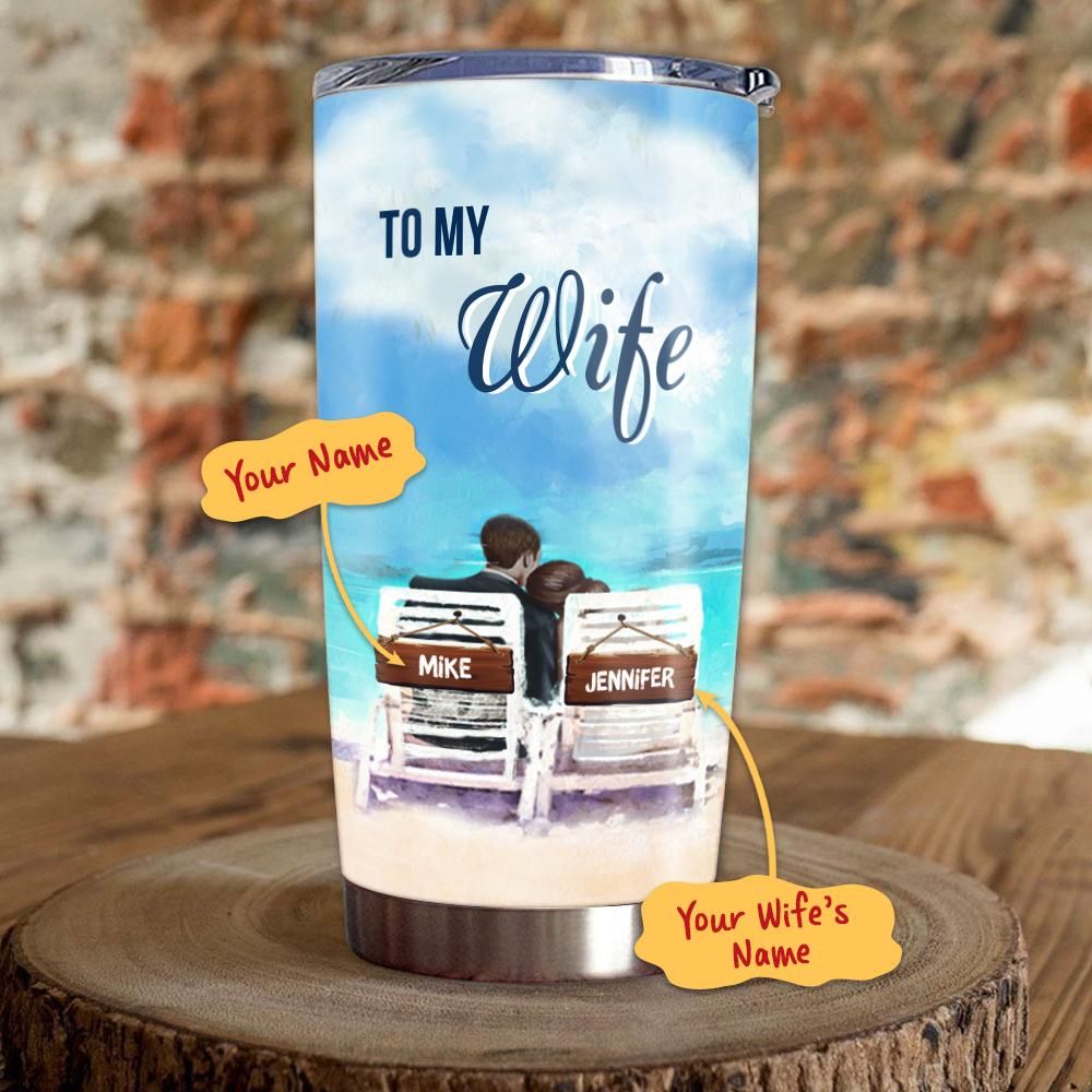 Personalized Gift To Couple Tumbler God Blessed The Broken Road That Led Me To You