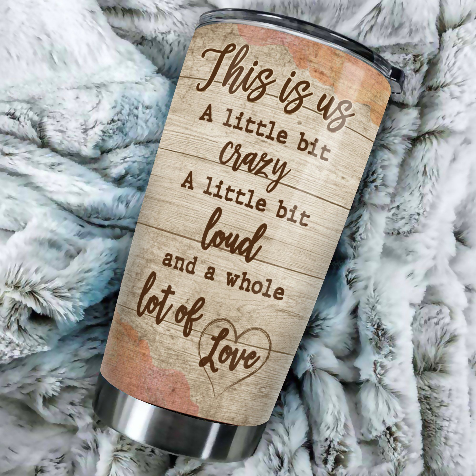 Personalized Gift For Couple Tumbler This Is Us A Little Bit Crazy
