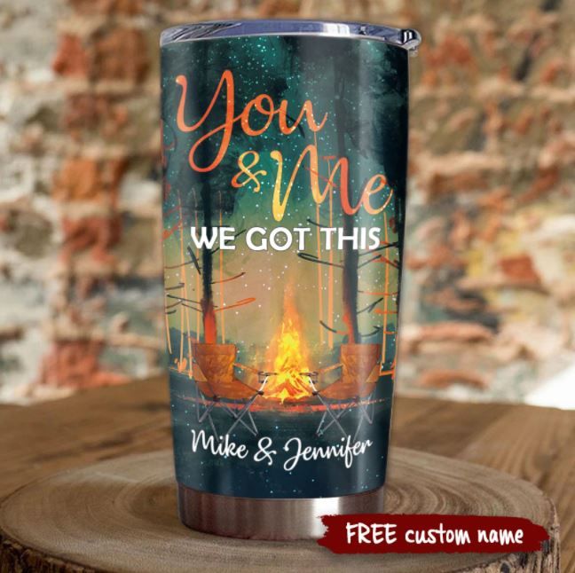 Personalized Gift For Couple Camping Tumbler Spending Time With You Is So Precious