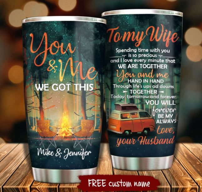 Personalized Gift For Couple Camping Tumbler Spending Time With You Is So Precious