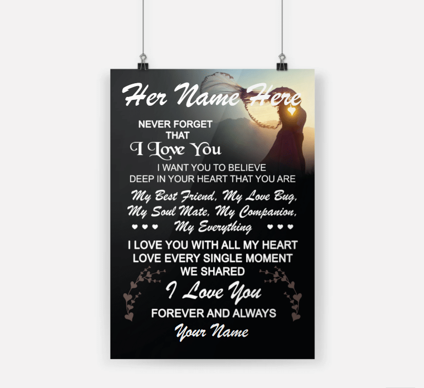 Personalized Gift For Couple Bug Poster You Are My Best Friend My Love
