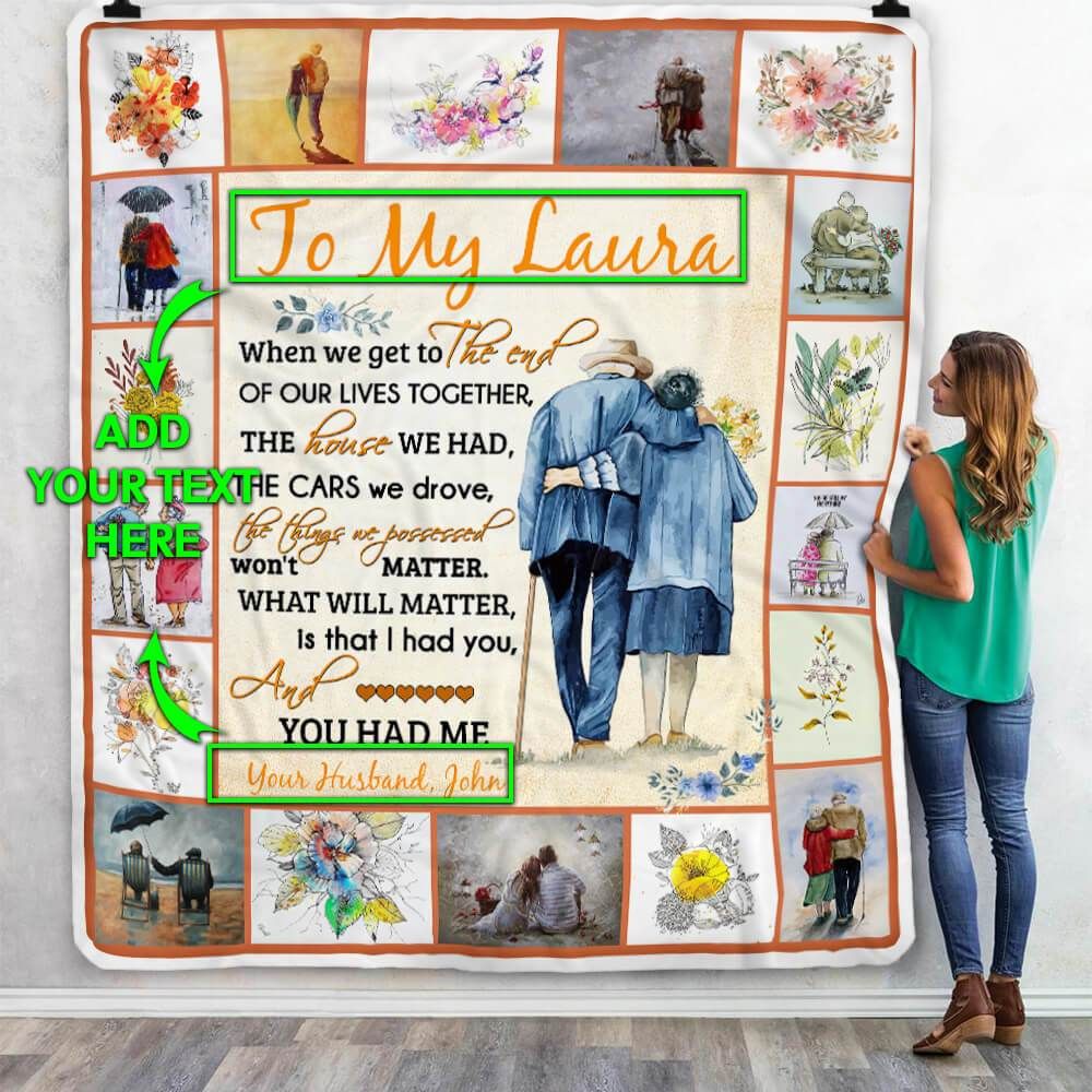 Personalized Gift For Couple Fleece Blanket You Had Me And I Had You
