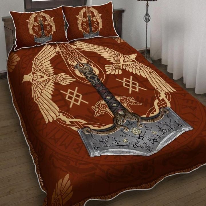 Axe Eagle Viking Bedding Set