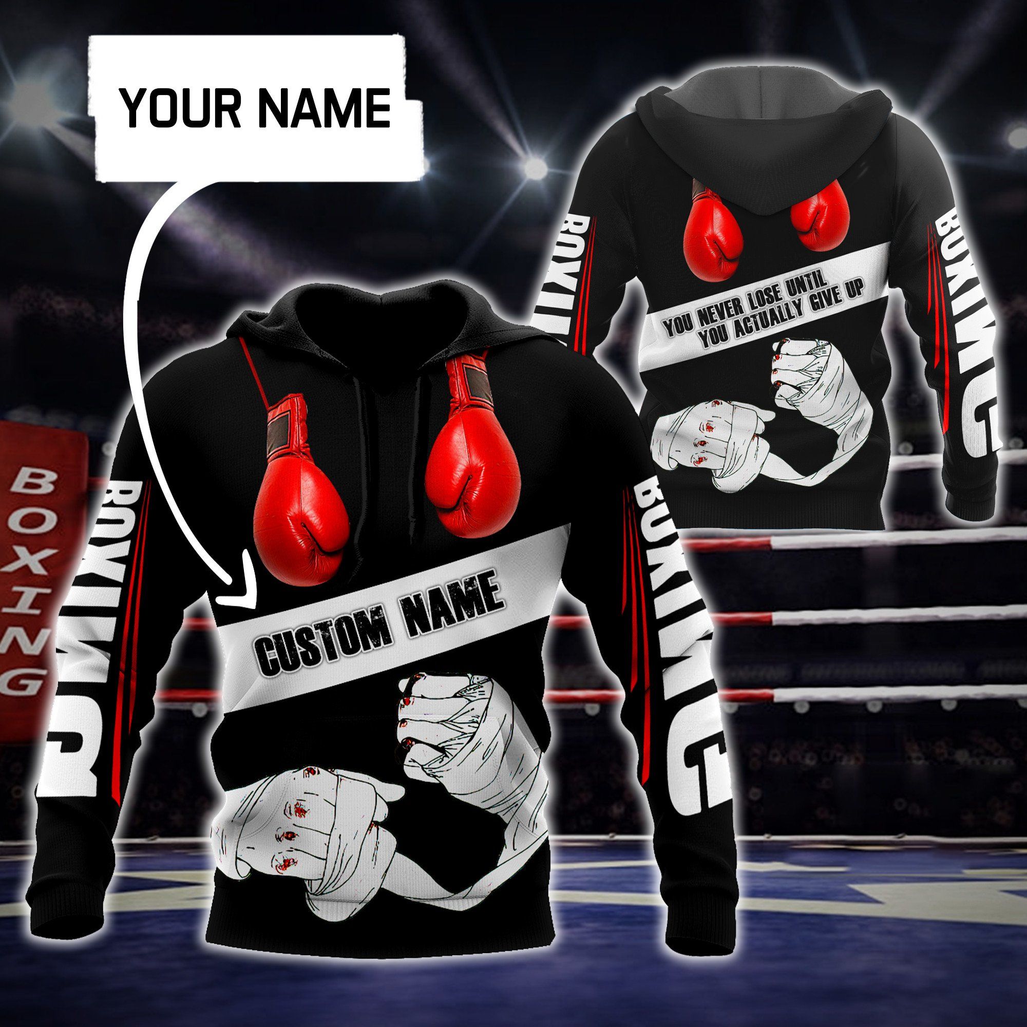 Custom Name Boxing 3D All Over Printed Unisex Shirts PAN3DSET0176