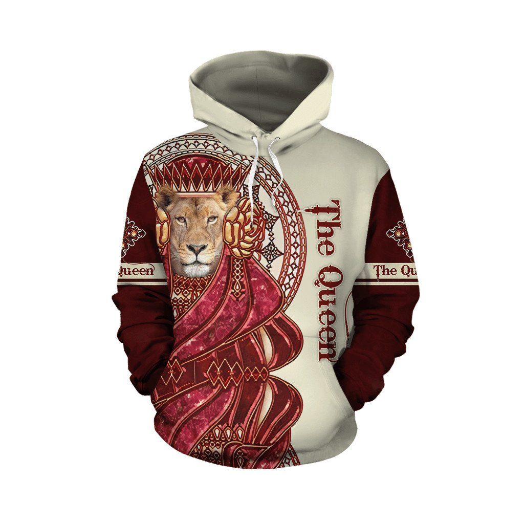 Lion Queen 3D All Over Printed Shirt for Women PAN