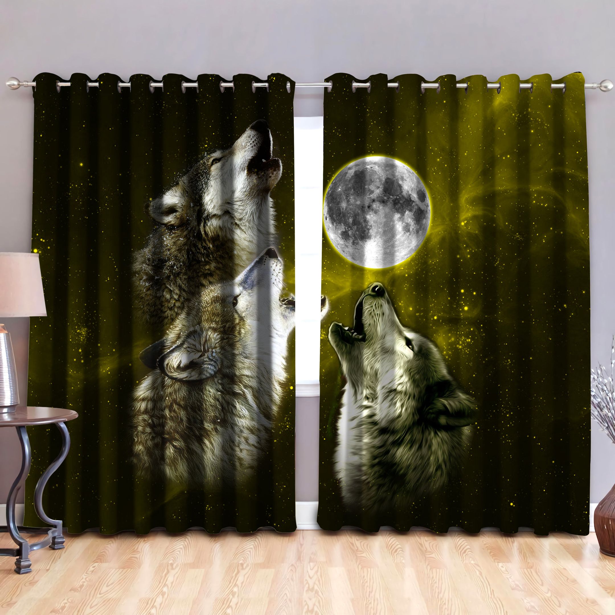Wolf Window Curtains
