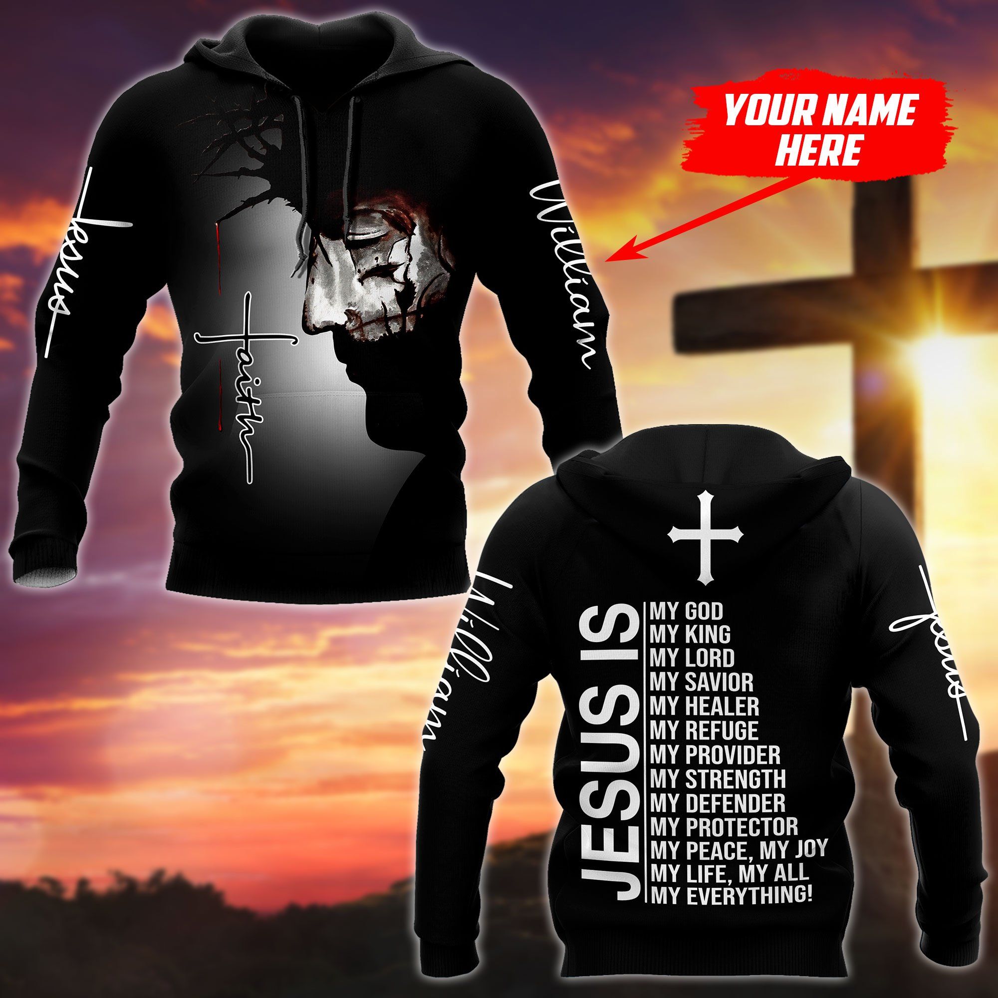 Jesus 3D All Over Printed Shirts For Men and Women
