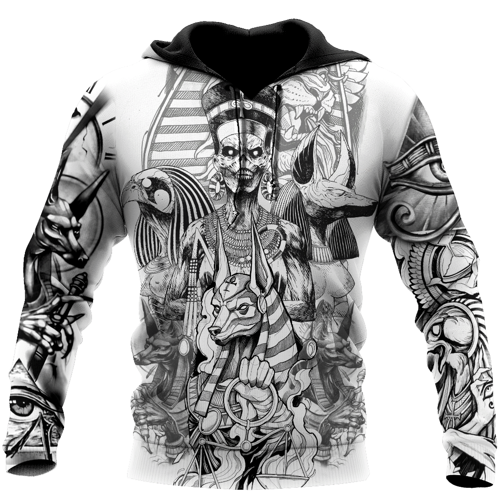 3D God of Egypt Tattoo Over Printed Shirt for Men and Women