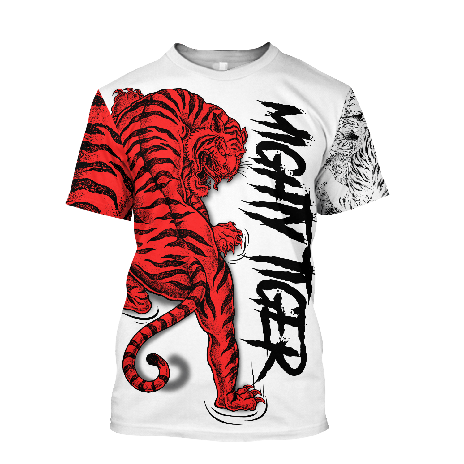 Night Tiger 3D All Over Printed Shirt for Men and Women