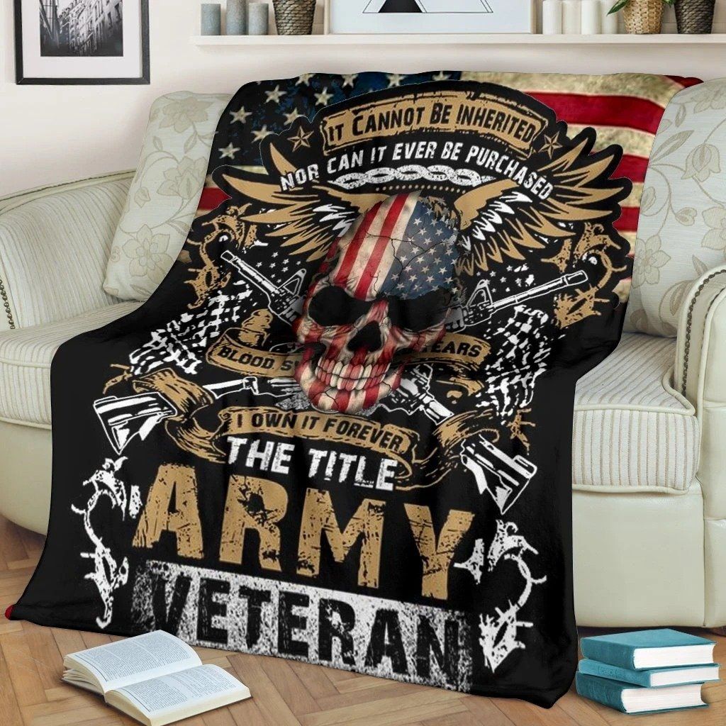 The Army Veteran United State Soft and Warm Fleece Blanket