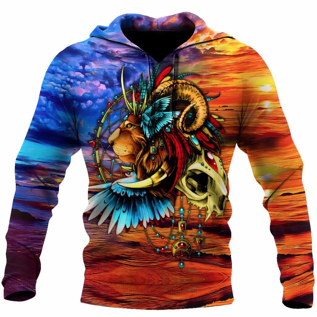 Lion Native Multicolor All Over Printed Shirt for Men and Women