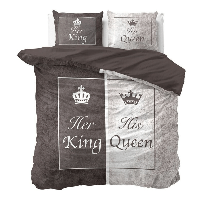 Gift For Couple Bedding Set Her King And His Queen PANBED0010