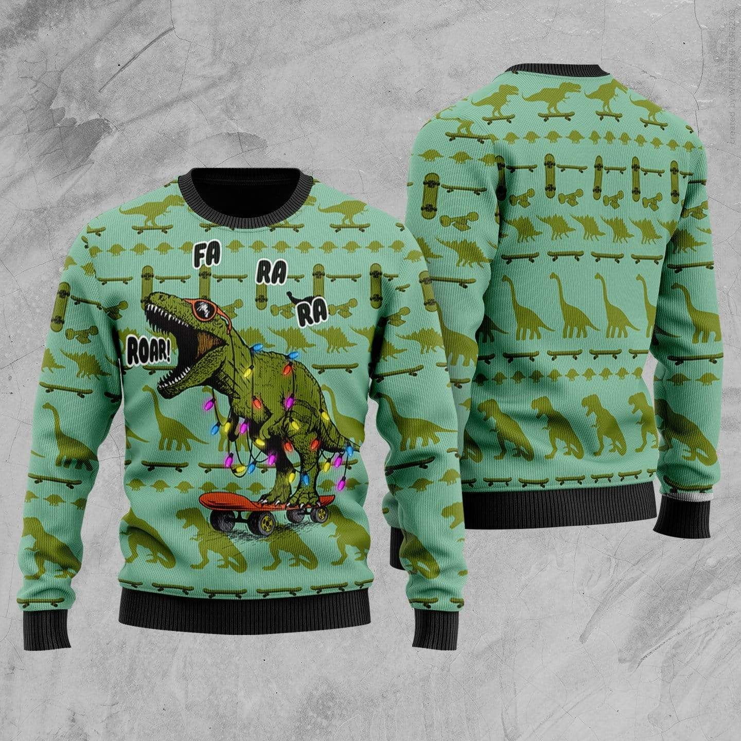 Dinosaurs Roar Christmas Sweater