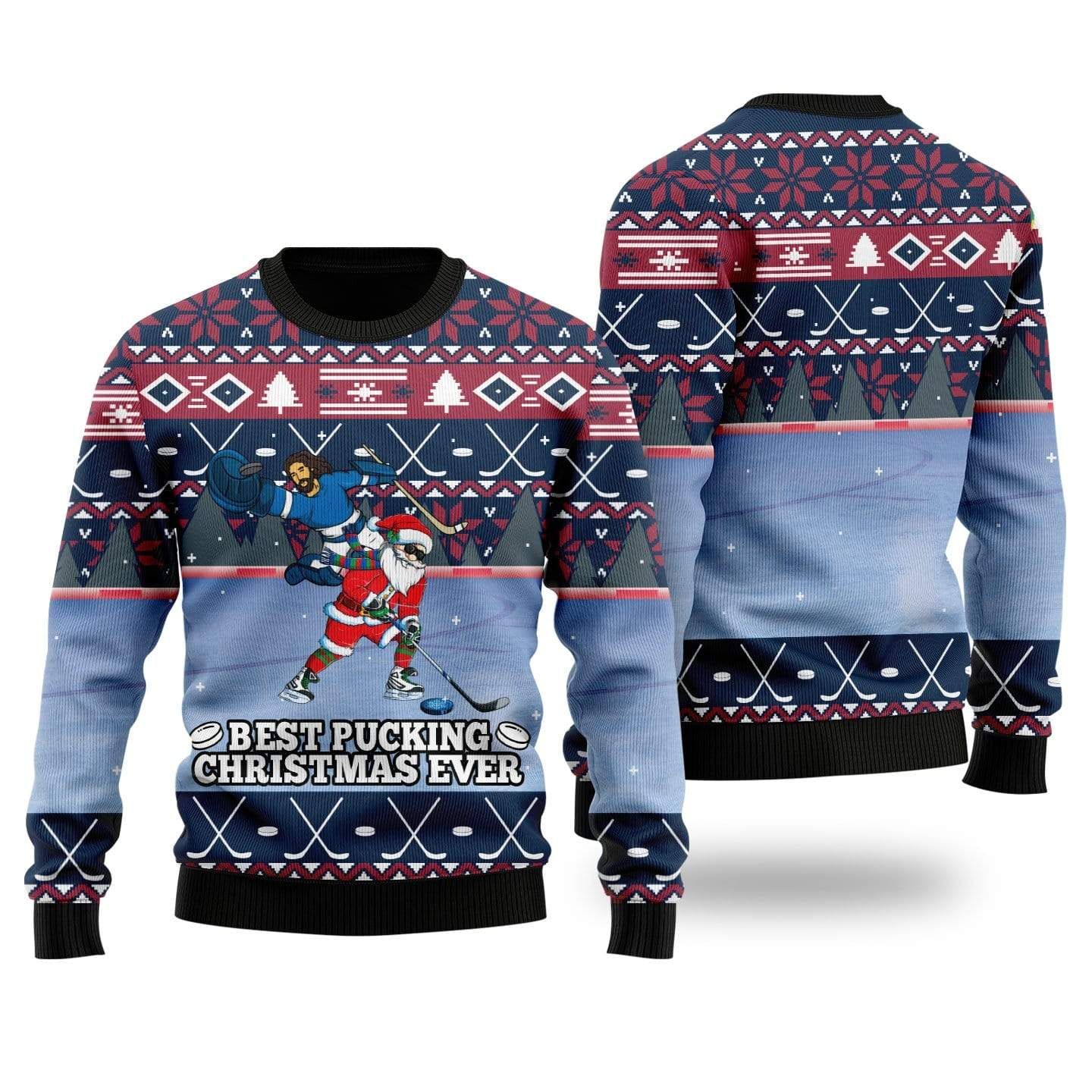 Hockey Best Pucking Christmas Ever Sweater