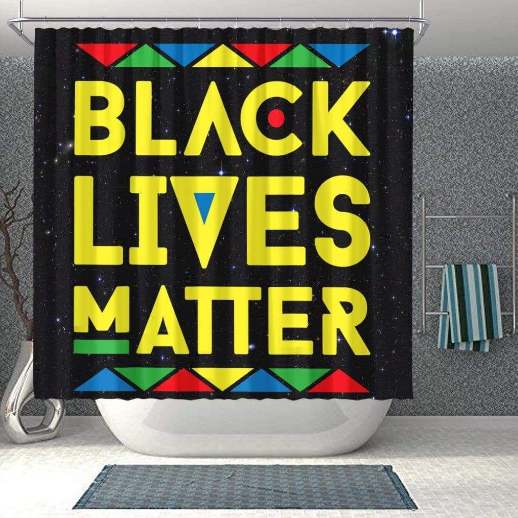 Black Lives Matter Bathroom Shower Curtain