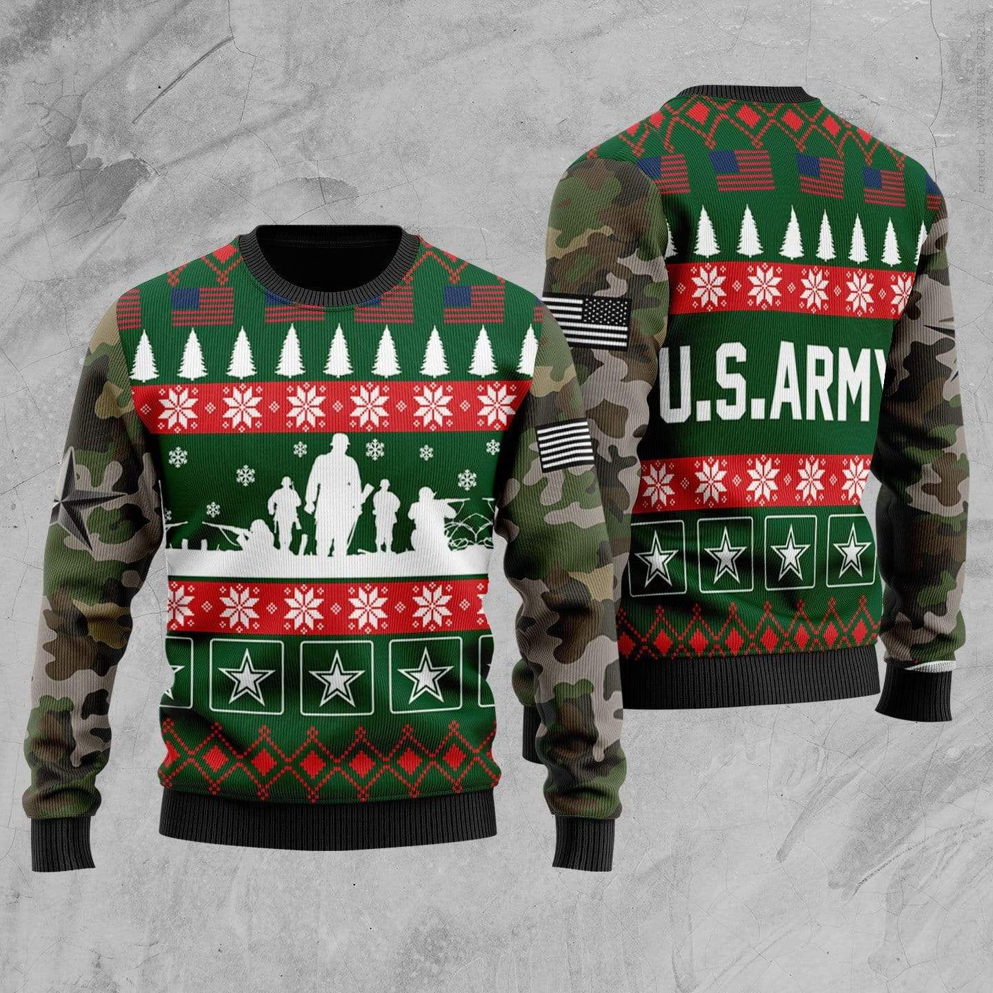 US Army Christmas Sweater PANWS0009
