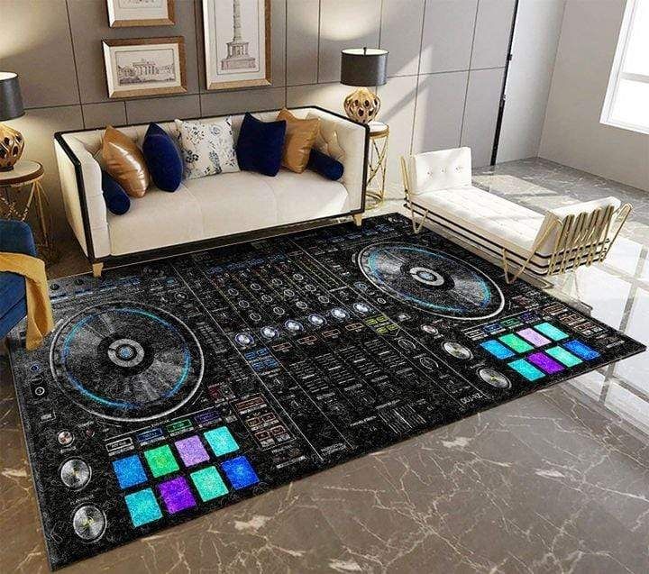Amazing DJ Mixer Rectangle Rug