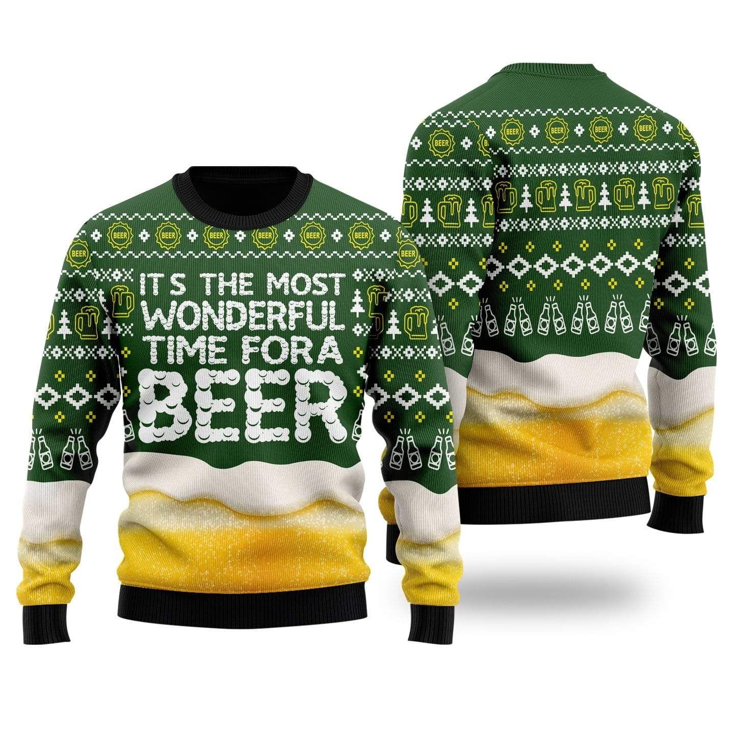 It's The Most Wonderful Time for A Beer Christmas Sweater
