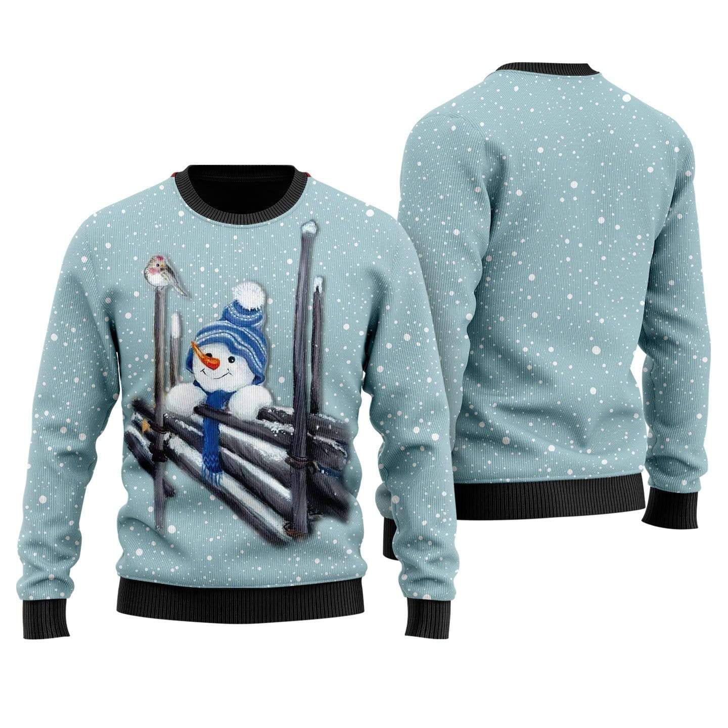 Christmas Snowman Merry & Bright Sweater