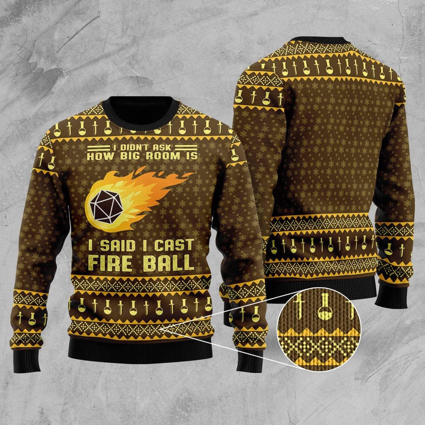 I Said I Cast Fireball Knit Sweater For Men And Women
