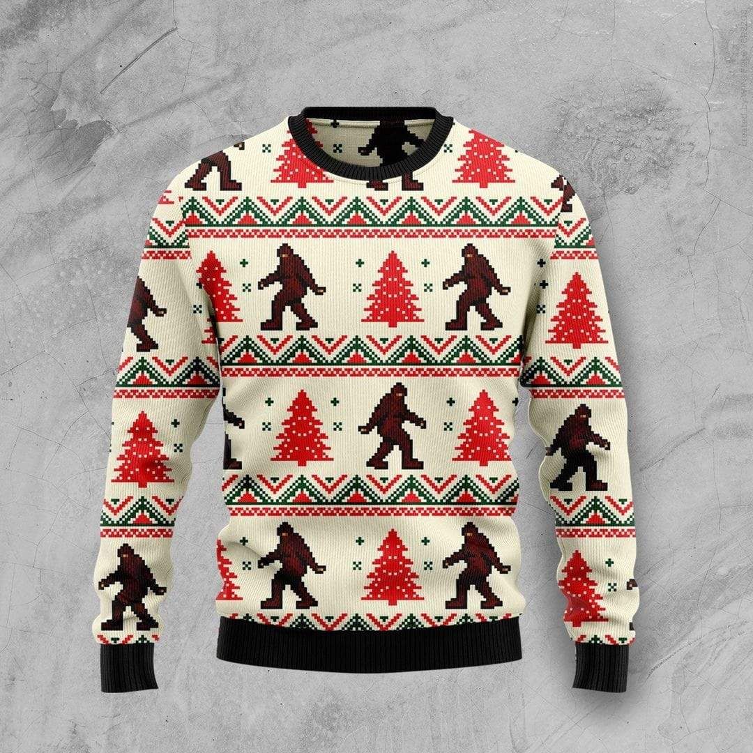 Christmas Bigfoot Vibe Unisex Sweater PANWS0006