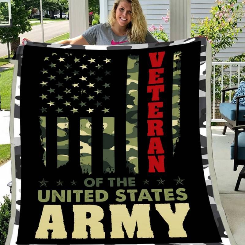 Veteran Of A United States Army Fleece Blanket PANBL0051