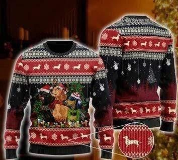 Dachshund Dog Christmas Sweater