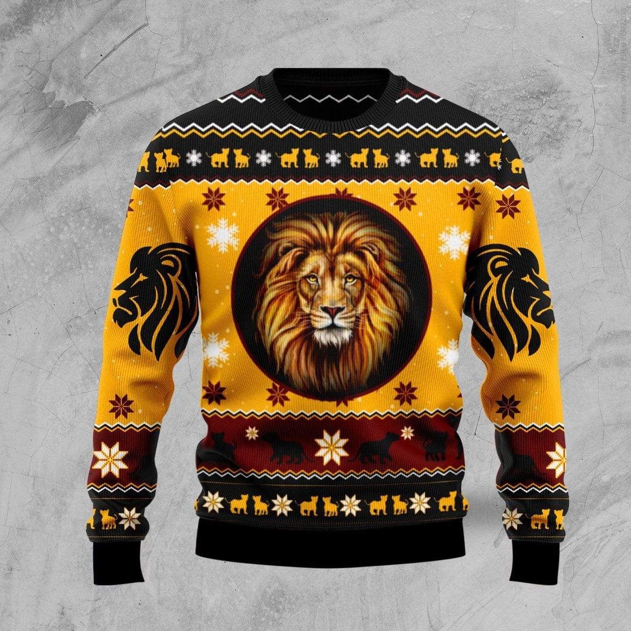 Christmas Golden Lion King Sweater