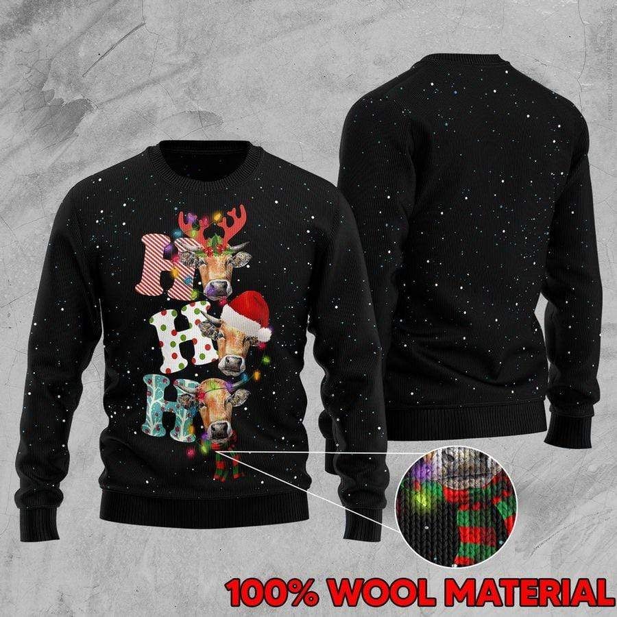 Cow Ho Ho Ho Christmas Sweater