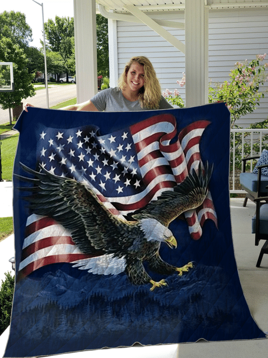 American Flag Eagle Quilt PANQT0012
