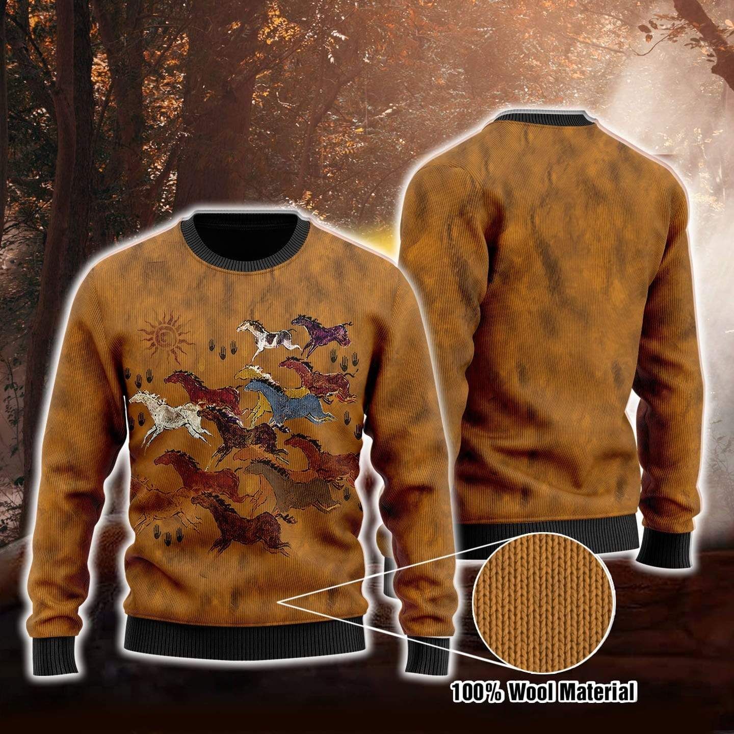 Horses And Sun Sweater