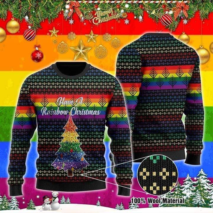 Lgbt Have A Rainbow Christmas Sweater