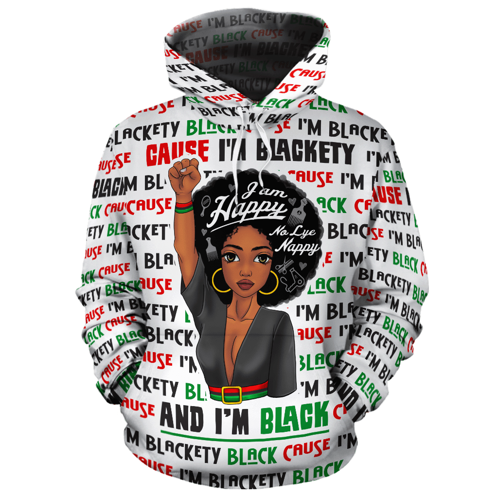 African American Proud To Be Black Woman Hoodie 3D