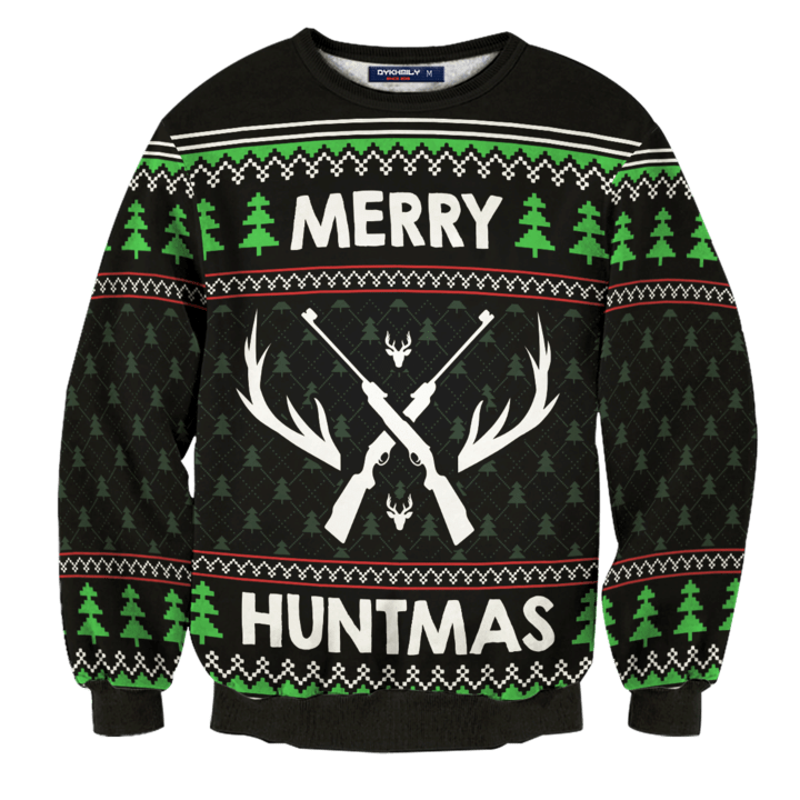 Merry Huntmas Christmas Hunter Sweater