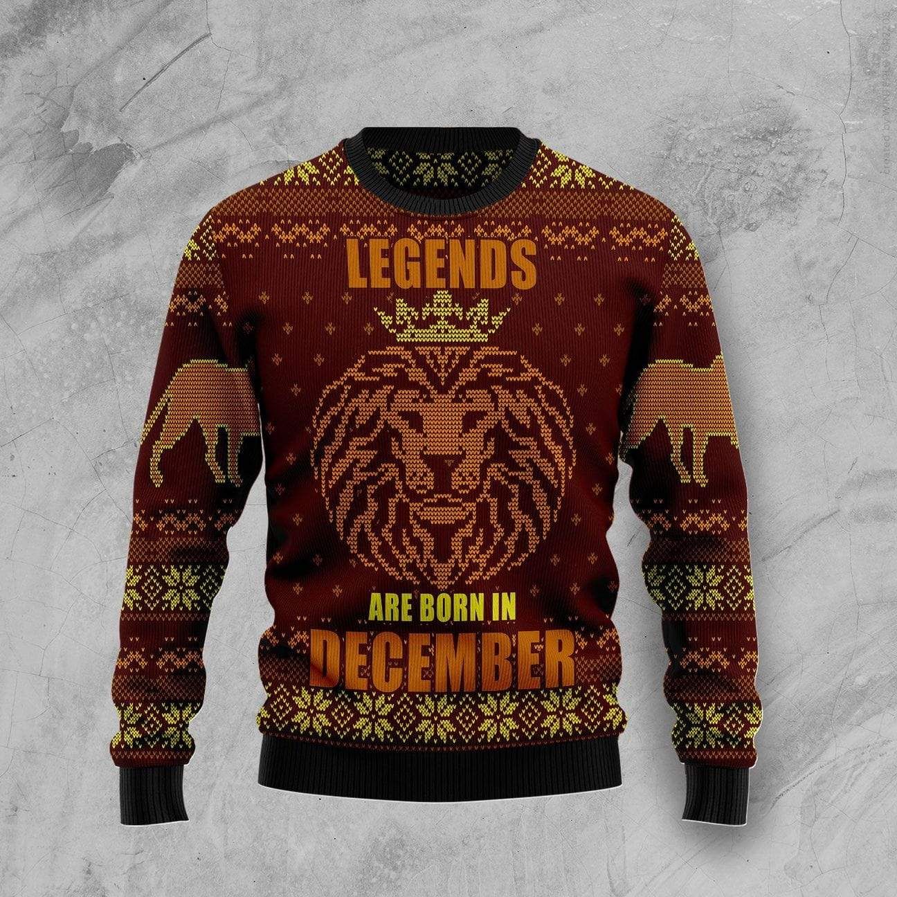 Christmas Lion Legends Are Born In December Sweater