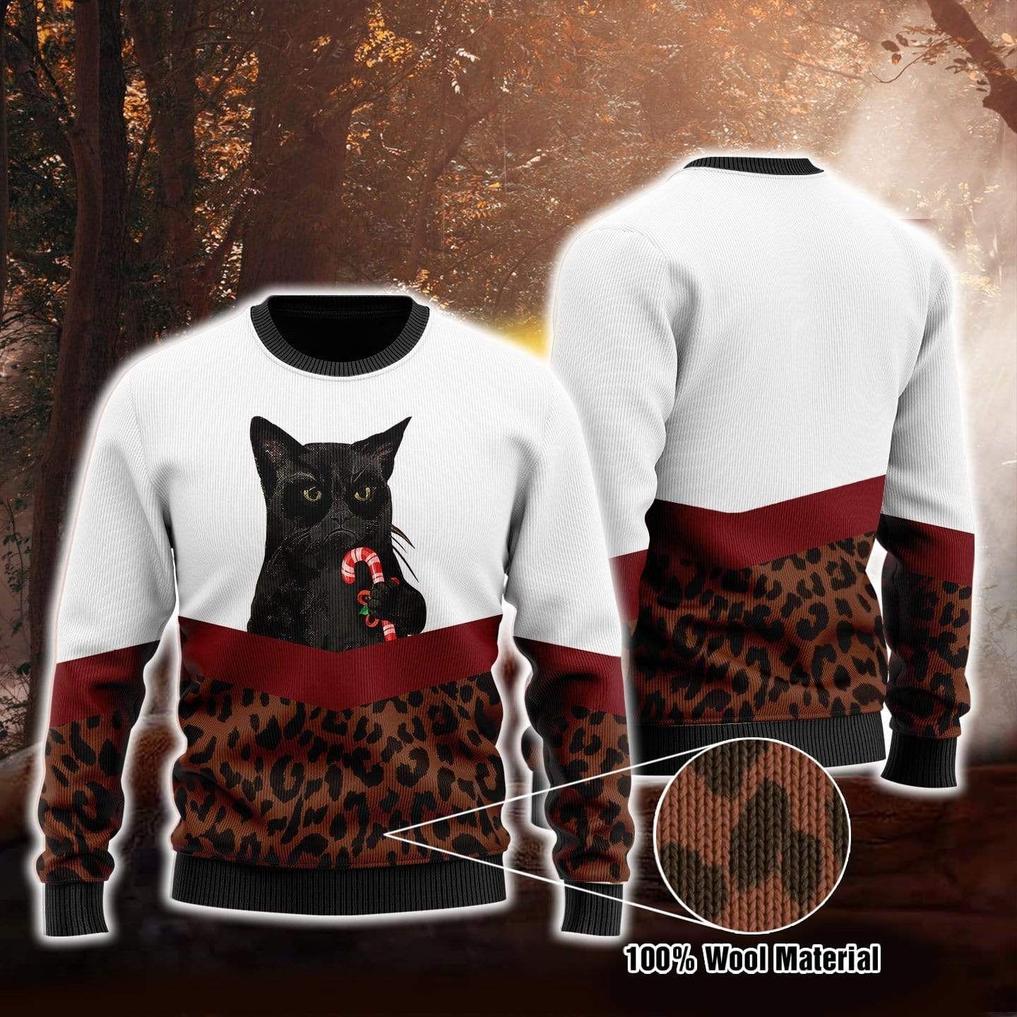 Blackcat Leopard Candy Sweater