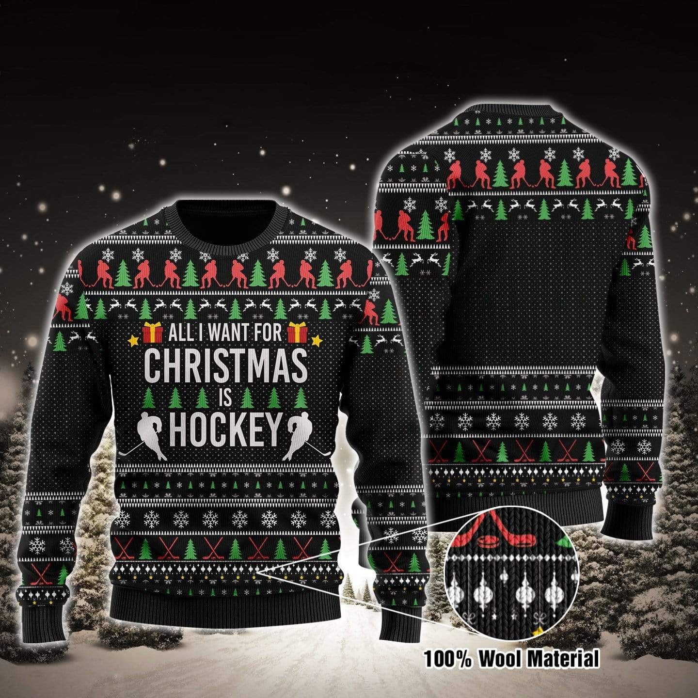 All I Want For Christmass Hockey Sweater