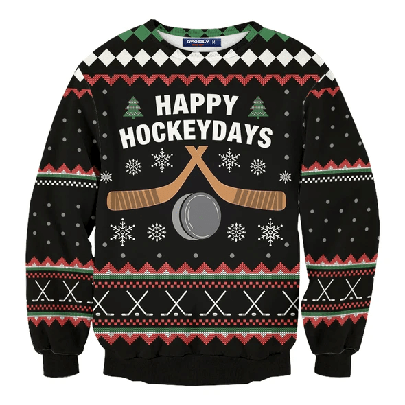 Happy Hockeydays Christmas Sweater