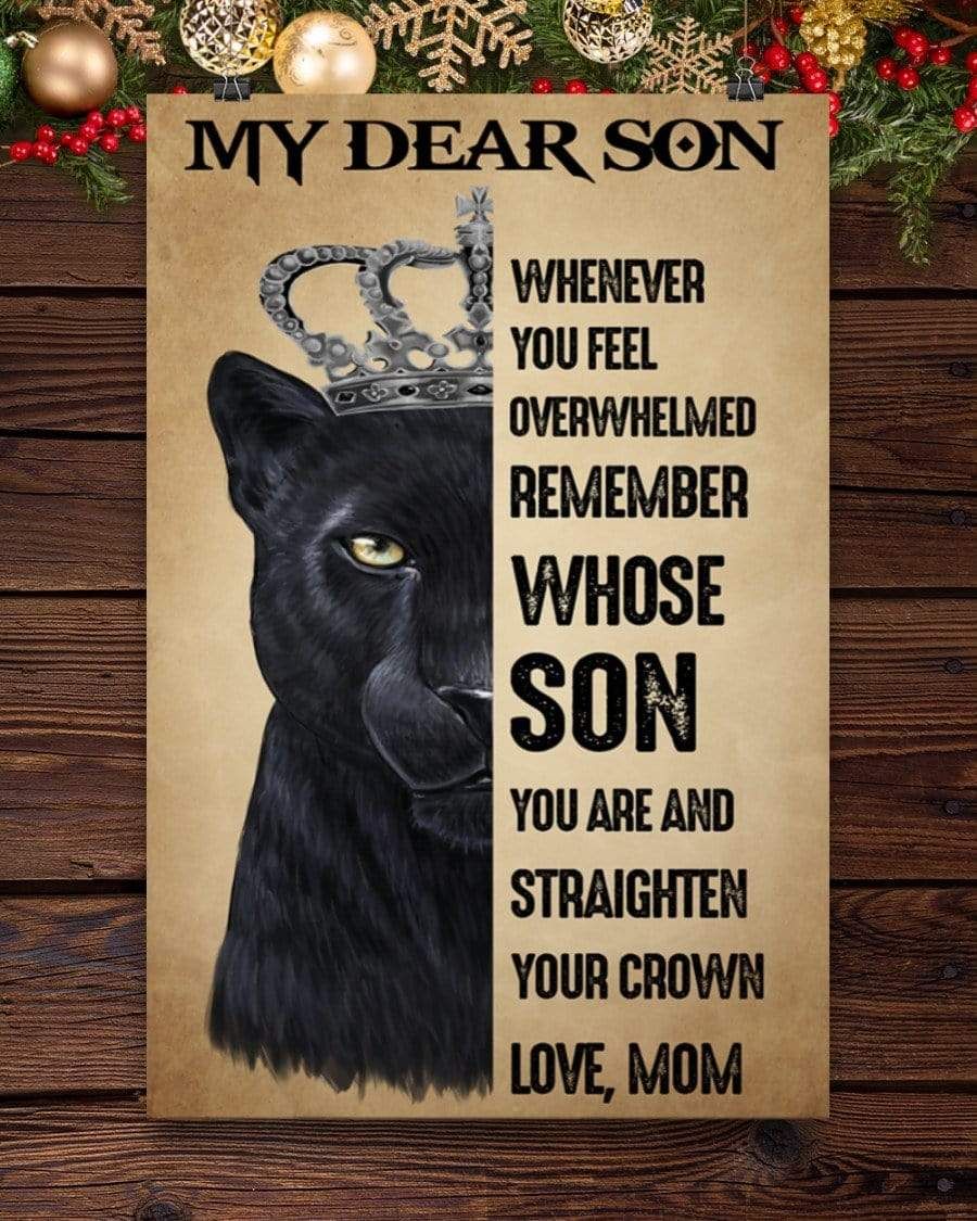 Black Panther My Dear Son Whenever You Feel Canvas Prints